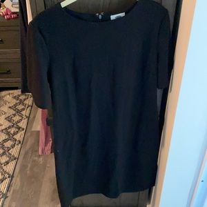 Short sleeve black above the knee dress